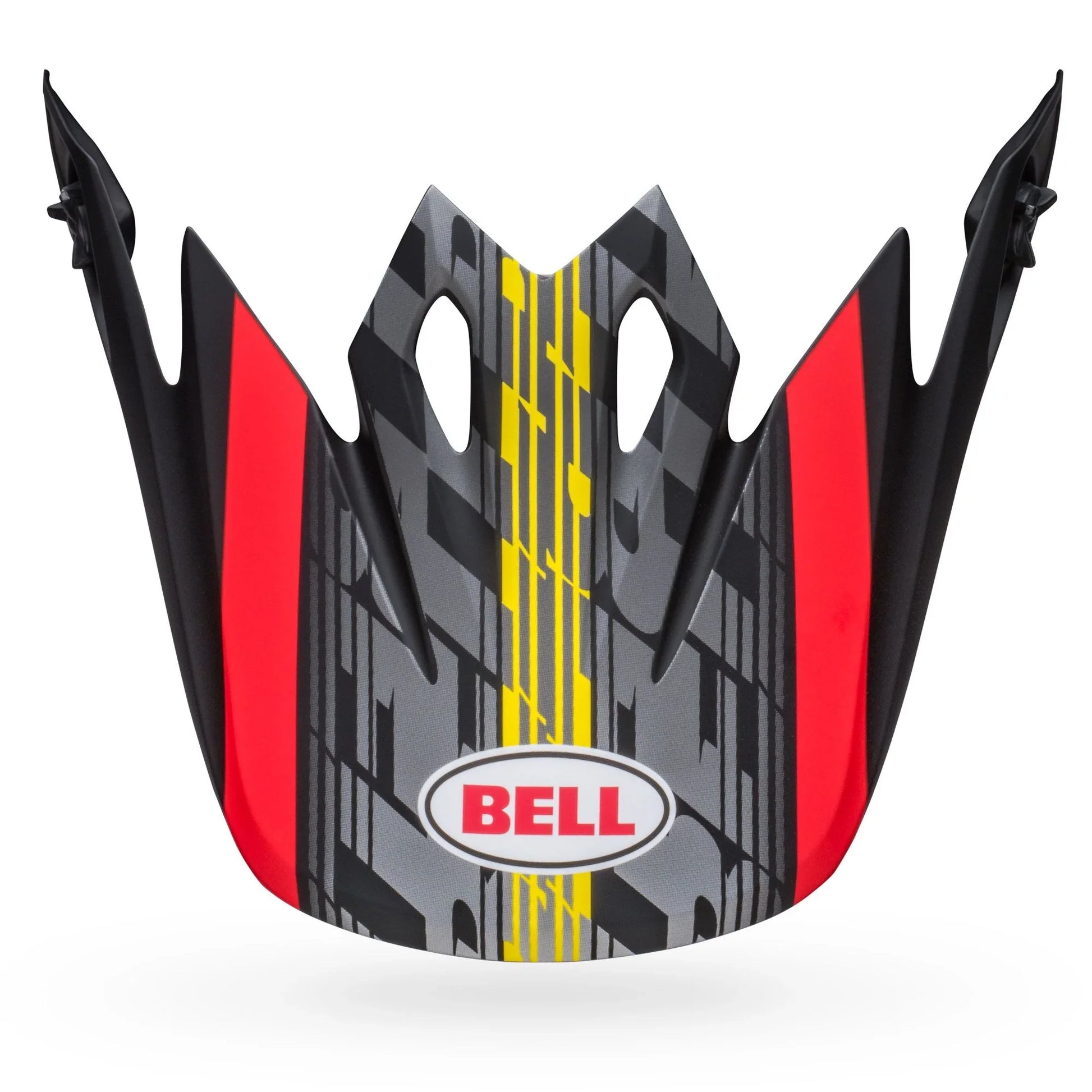 BELL PS MX 9 VISOR OFFSET MATTE BLACK RED