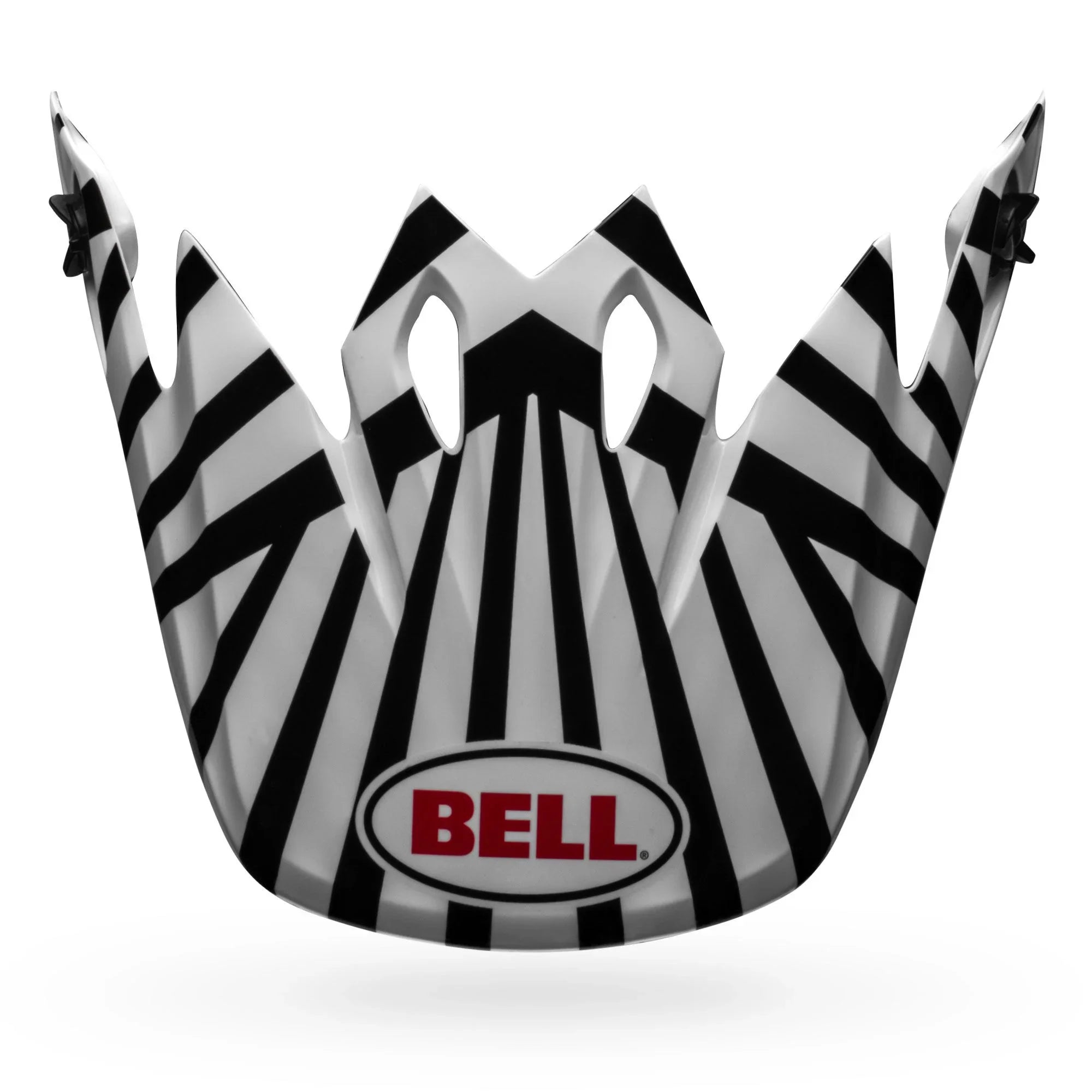 BELL PS MX 9 VISOR TGGR CHKMEOUT WHITE BLACK TGGR
