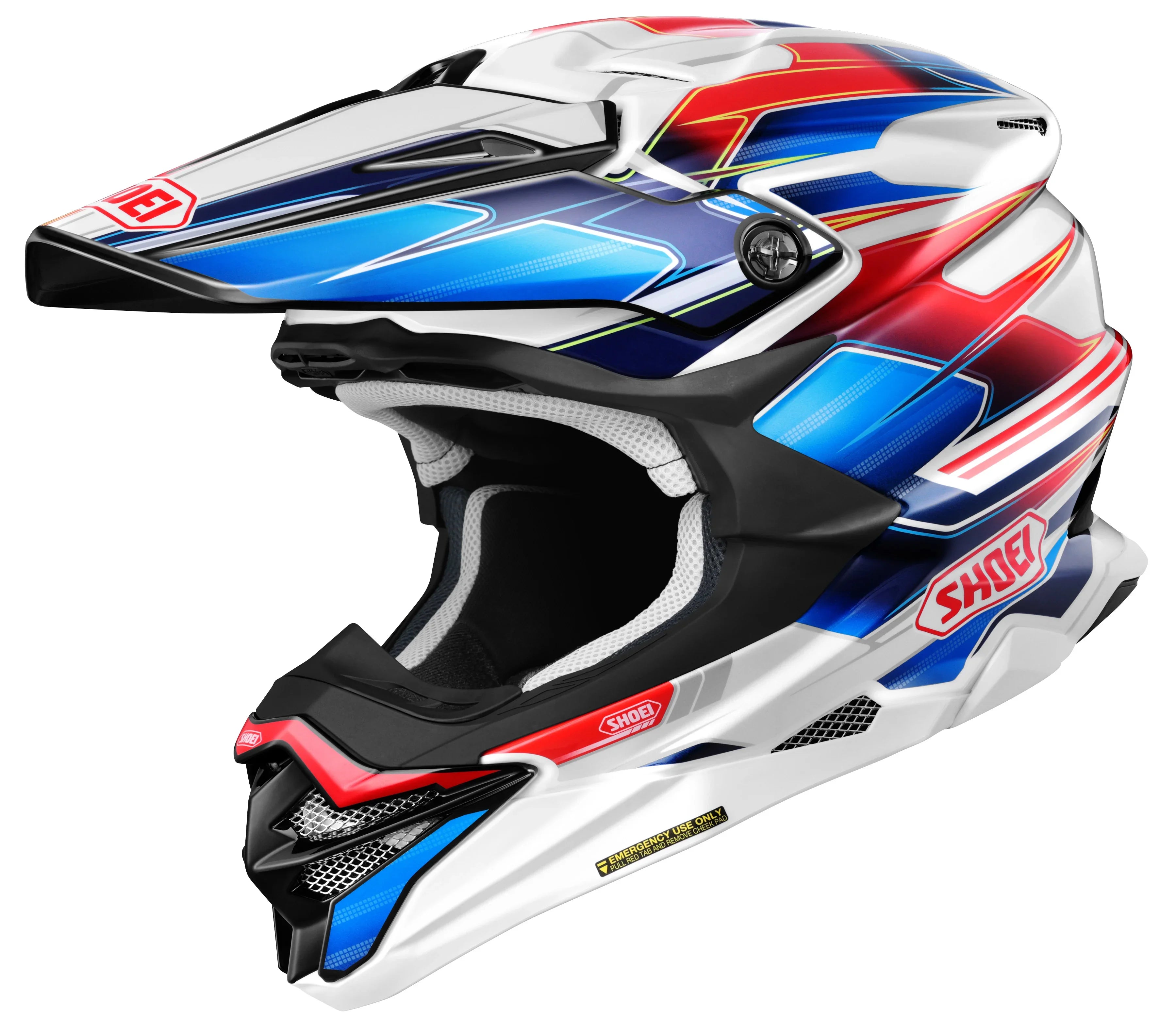 SHOEI VFX-EVO MOTOCROSS DIRT BIKE FULL FACE HELMET SPARKLE TC-10