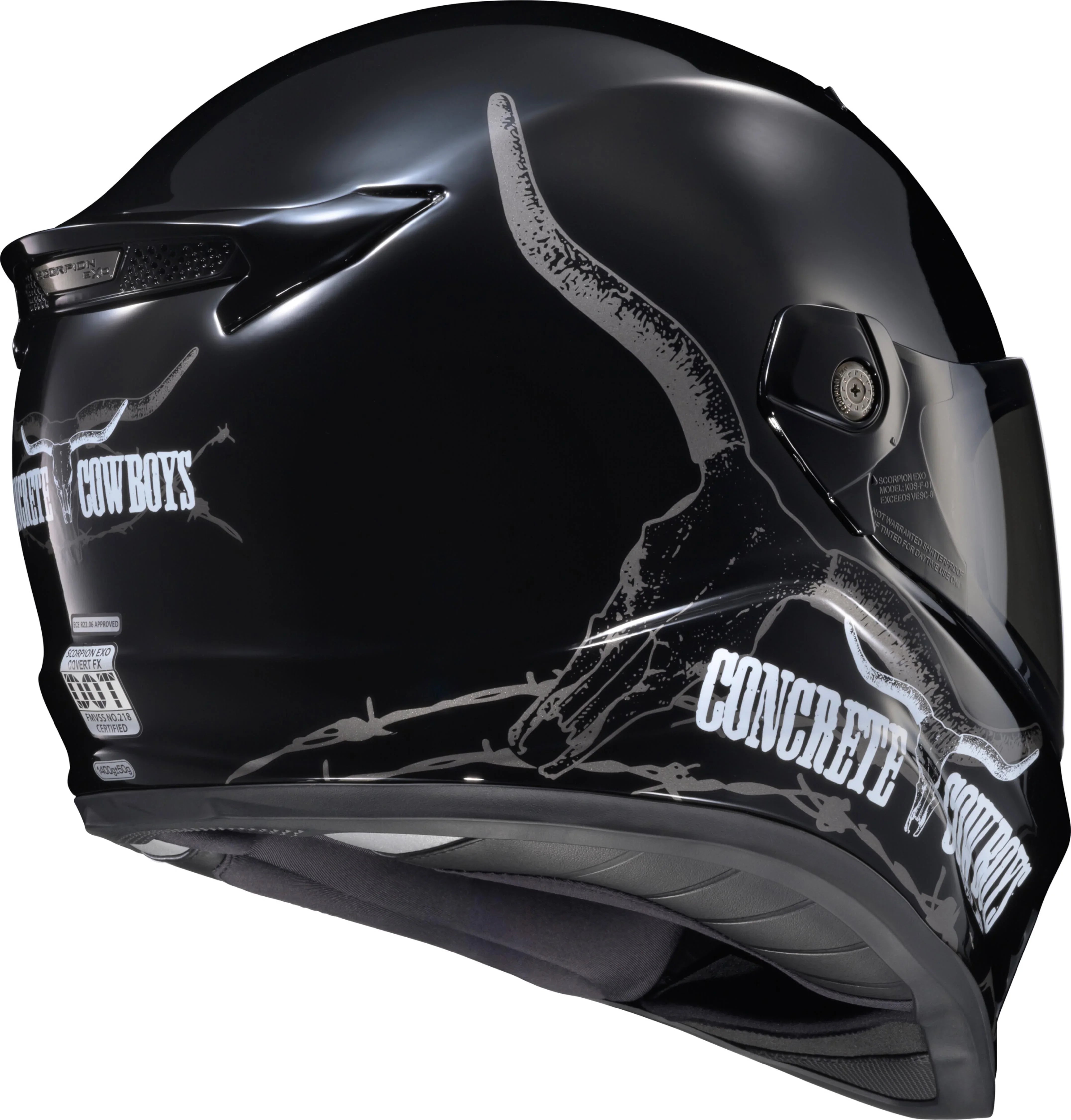 SCORPION EXO 2026 Covert FX Full Face Helmet Concrete Cowboys