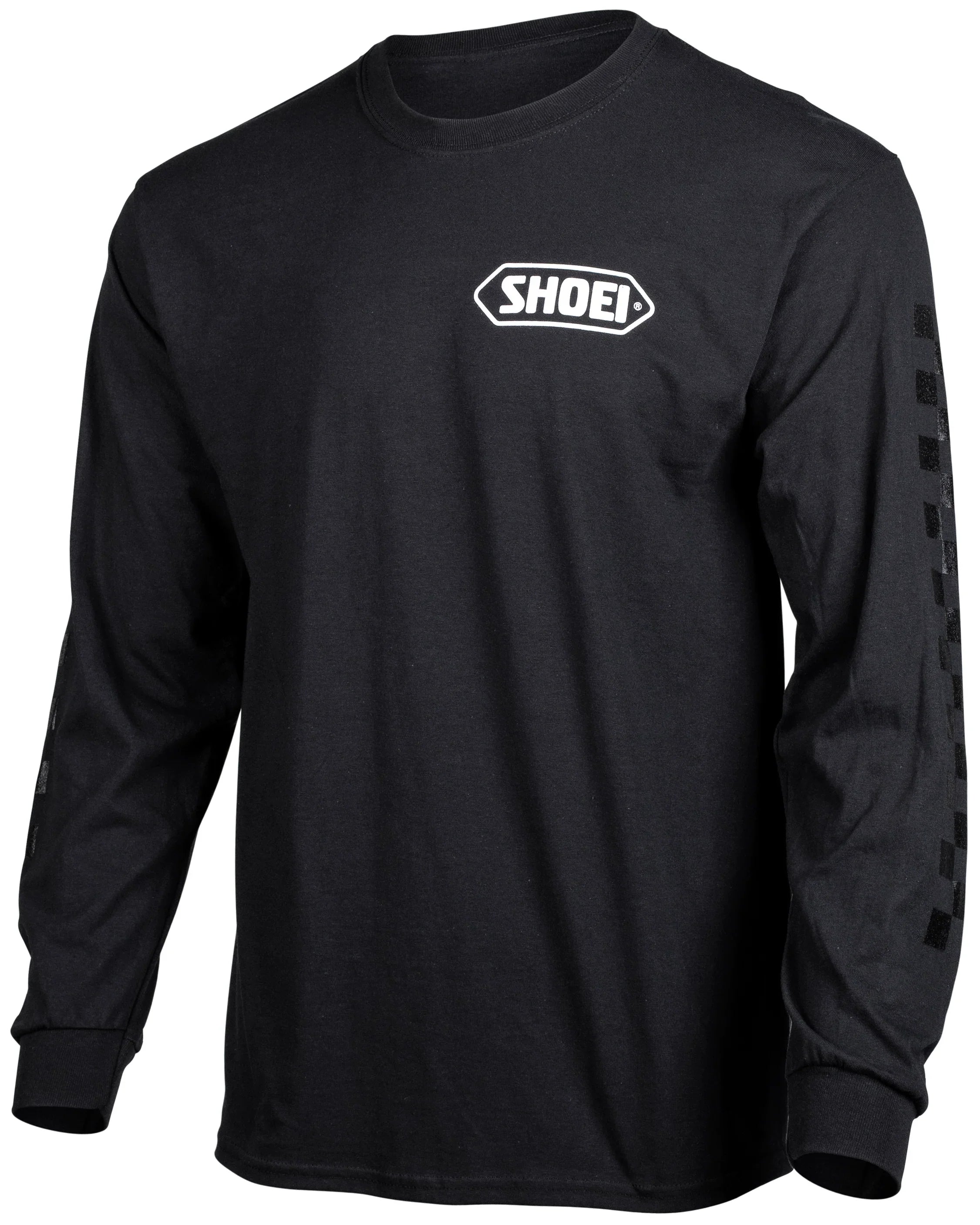 SHOEI CORP LOGO LONG SLEEVE T-SHIRT BLACK/WHITE