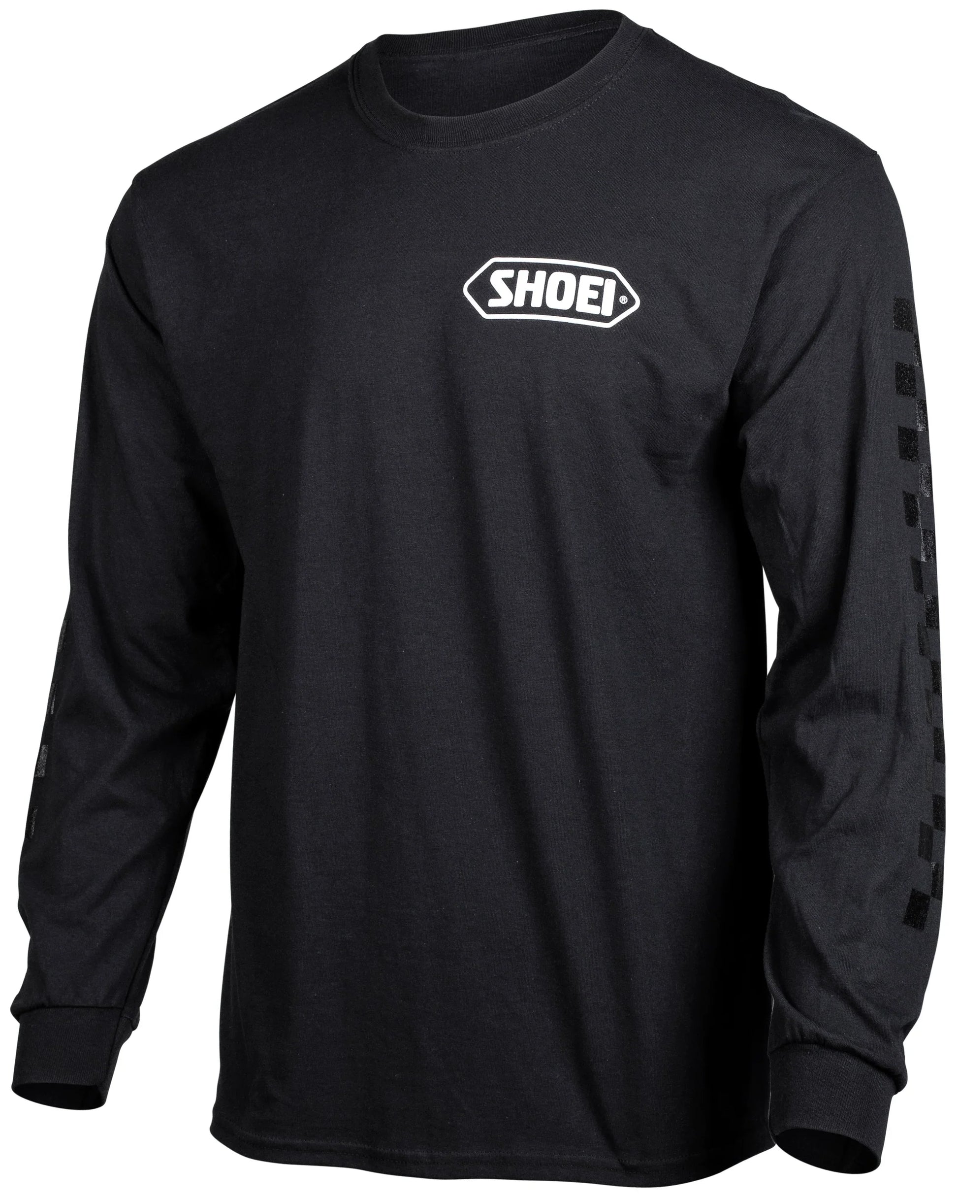 SHOEI CORP LOGO LONG SLEEVE T-SHIRT BLACK/WWHITE XXL