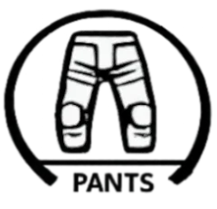 Protective motorcycle pants with knee armor, ideal for rider safety and comfort on the road.