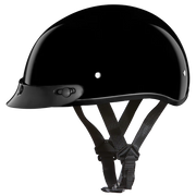 Daytona Helmets D.O.T. Daytona Skull Cap Jr.- Hi-Gloss Black