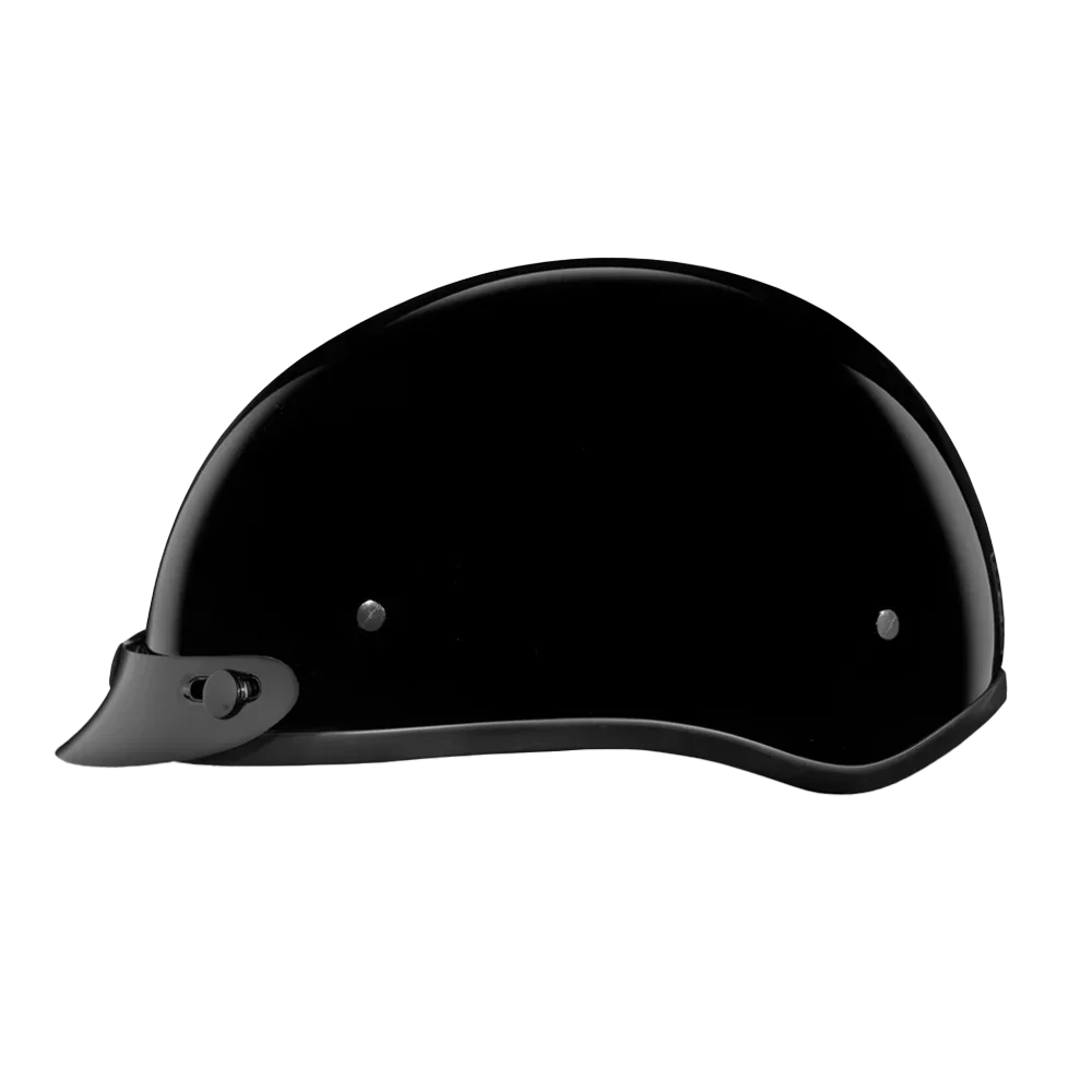 D.O.T. Daytona Skull Cap Jr.- Hi-Gloss Black
