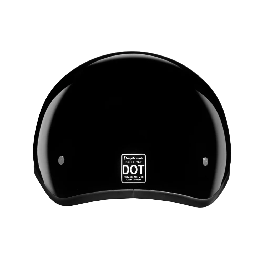 Daytona Helmets D.O.T. Daytona Skull Cap Jr.- Hi-Gloss Black