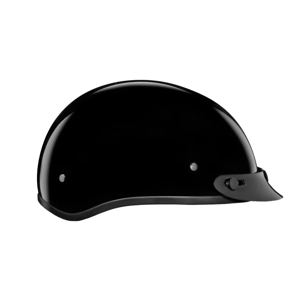 Daytona Helmets D.O.T. Daytona Skull Cap Jr.- Hi-Gloss Black