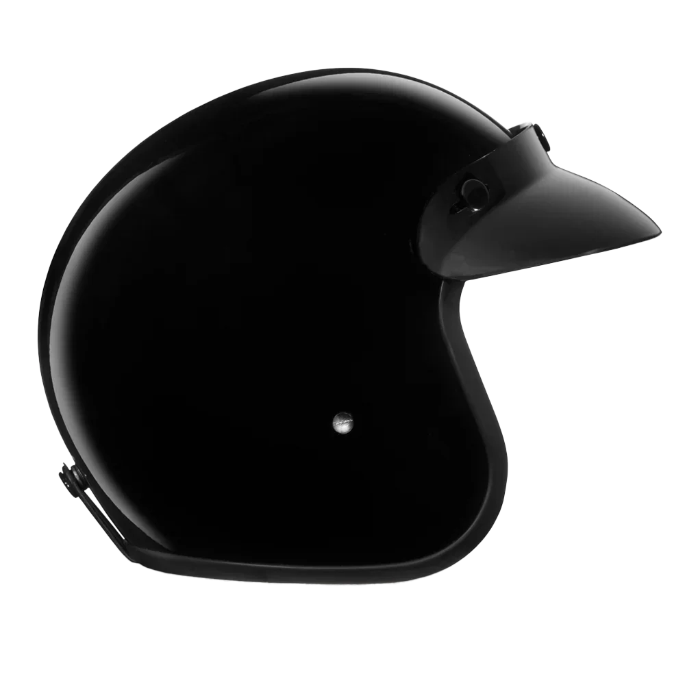 Daytona Helmets D.O.T. Daytona Cruiser Jr.- Hi-Gloss Black