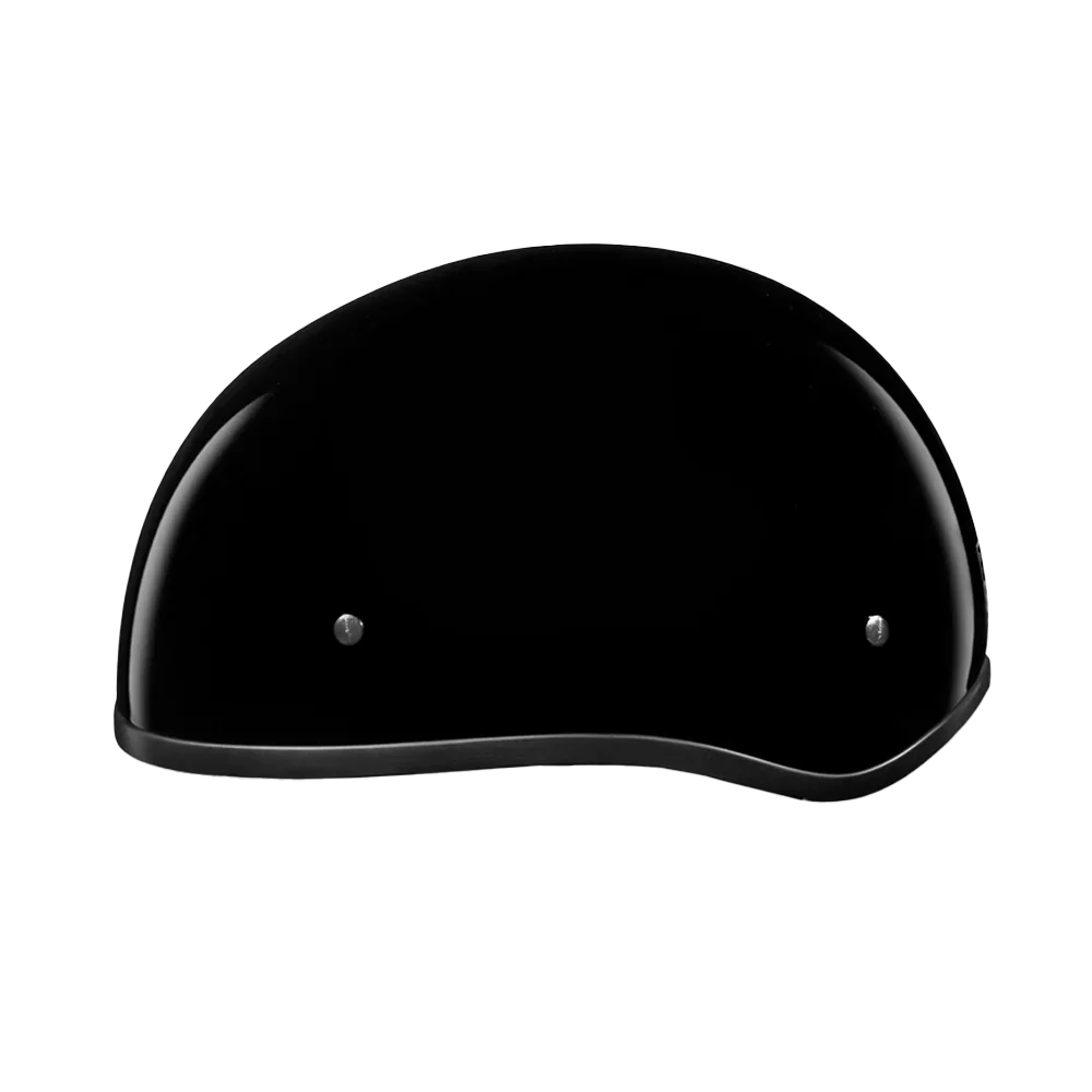 Daytona Helmets DOT Approved Daytona Skull Cap Half Shell Motorcycle Helmet - Beanie Style for Motorcycles, Cruisers, Scooters, and Mopeds W/O Visor- Hi-Gloss Black