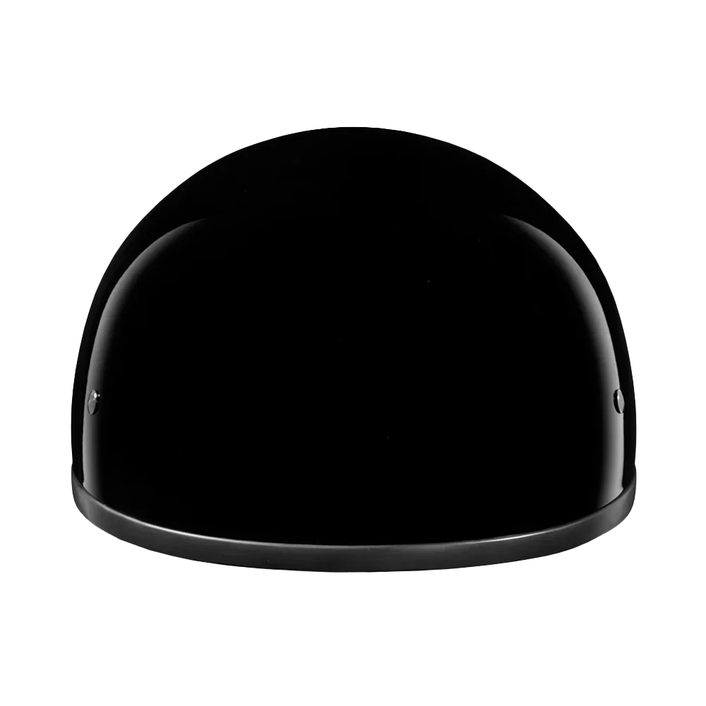 Daytona Helmets DOT Approved Daytona Skull Cap Half Shell Motorcycle Helmet - Beanie Style for Motorcycles, Cruisers, Scooters, and Mopeds W/O Visor- Hi-Gloss Black