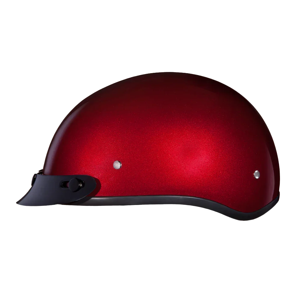 Daytona Skull Cap Helmet Black Cherry METALLIC (Size: 4XL)