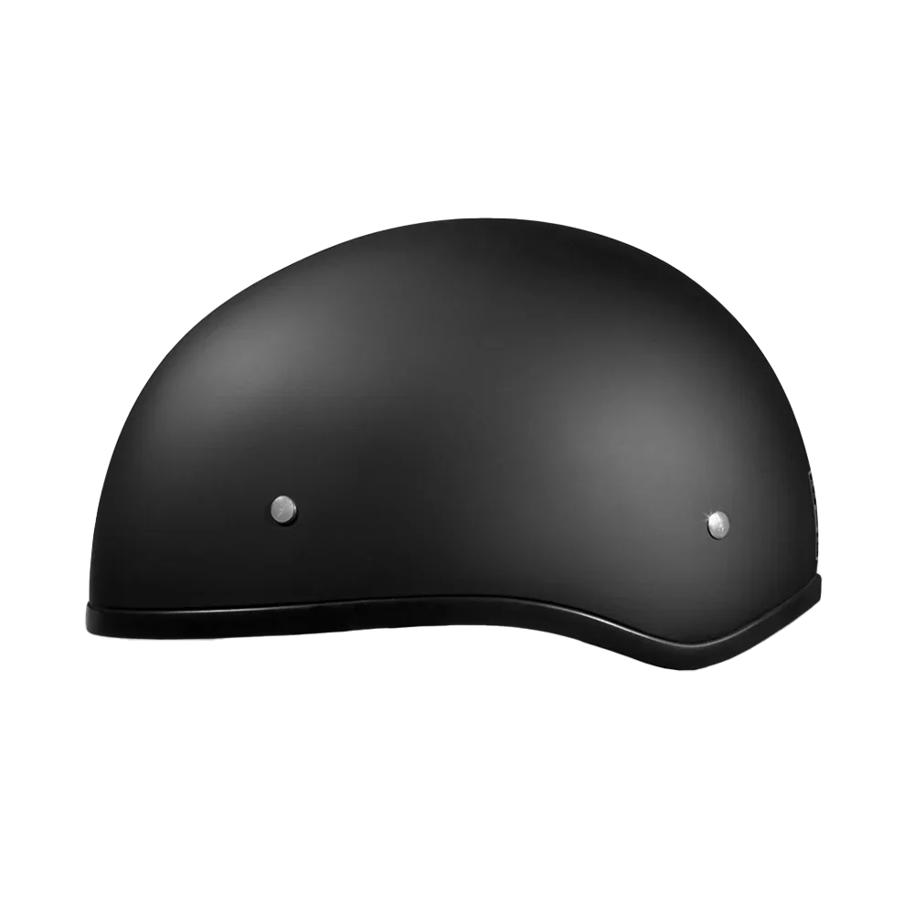 Daytona Helmets DOT Approved Daytona Skull Cap Half Shell Motorcycle Helmet - Beanie Style for Motorcycles, Cruisers, Scooters, and Mopeds W/O Visor- Dull Black