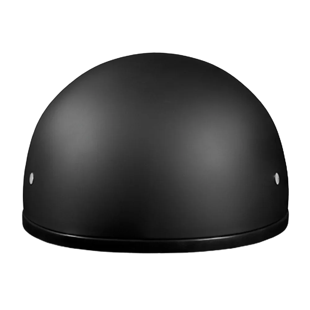 Daytona Helmets DOT Approved Daytona Skull Cap Half Shell Motorcycle Helmet - Beanie Style for Motorcycles, Cruisers, Scooters, and Mopeds W/O Visor- Dull Black