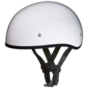Daytona Helmets DOT Approved Daytona Skull Cap Half Shell Motorcycle Helmet - Beanie Style for Motorcycles, Cruisers, Scooters, and Mopeds W/O Visor- Hi-Gloss White