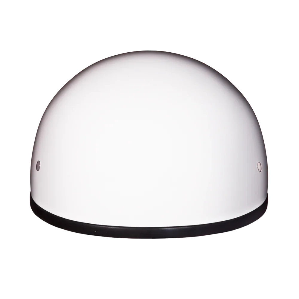 Daytona Helmets DOT Approved Daytona Skull Cap Half Shell Motorcycle Helmet - Beanie Style for Motorcycles, Cruisers, Scooters, and Mopeds W/O Visor- Hi-Gloss White