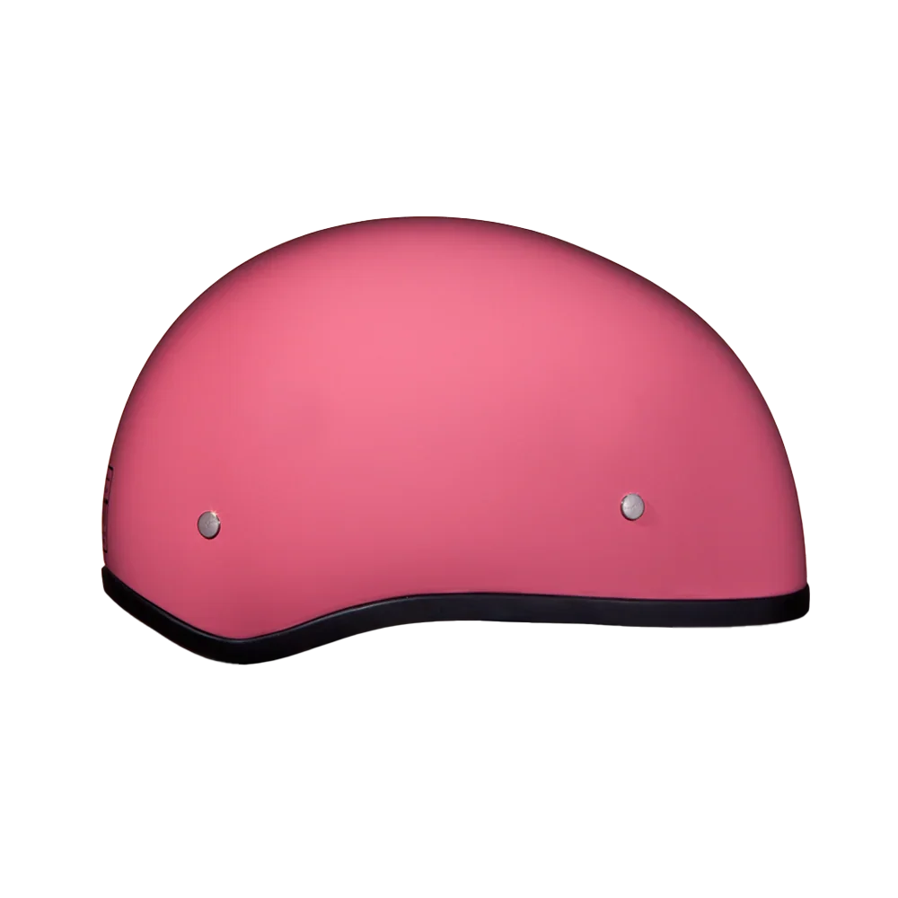 Daytona Helmets DOT Approved Daytona Skull Cap Half Shell Motorcycle Helmet - Beanie Style for Motorcycles, Cruisers, Scooters, and Mopeds W/O Visor- Hi-Gloss Pink