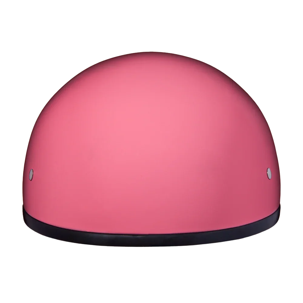 Daytona Helmets DOT Approved Daytona Skull Cap Half Shell Motorcycle Helmet - Beanie Style for Motorcycles, Cruisers, Scooters, and Mopeds W/O Visor- Hi-Gloss Pink