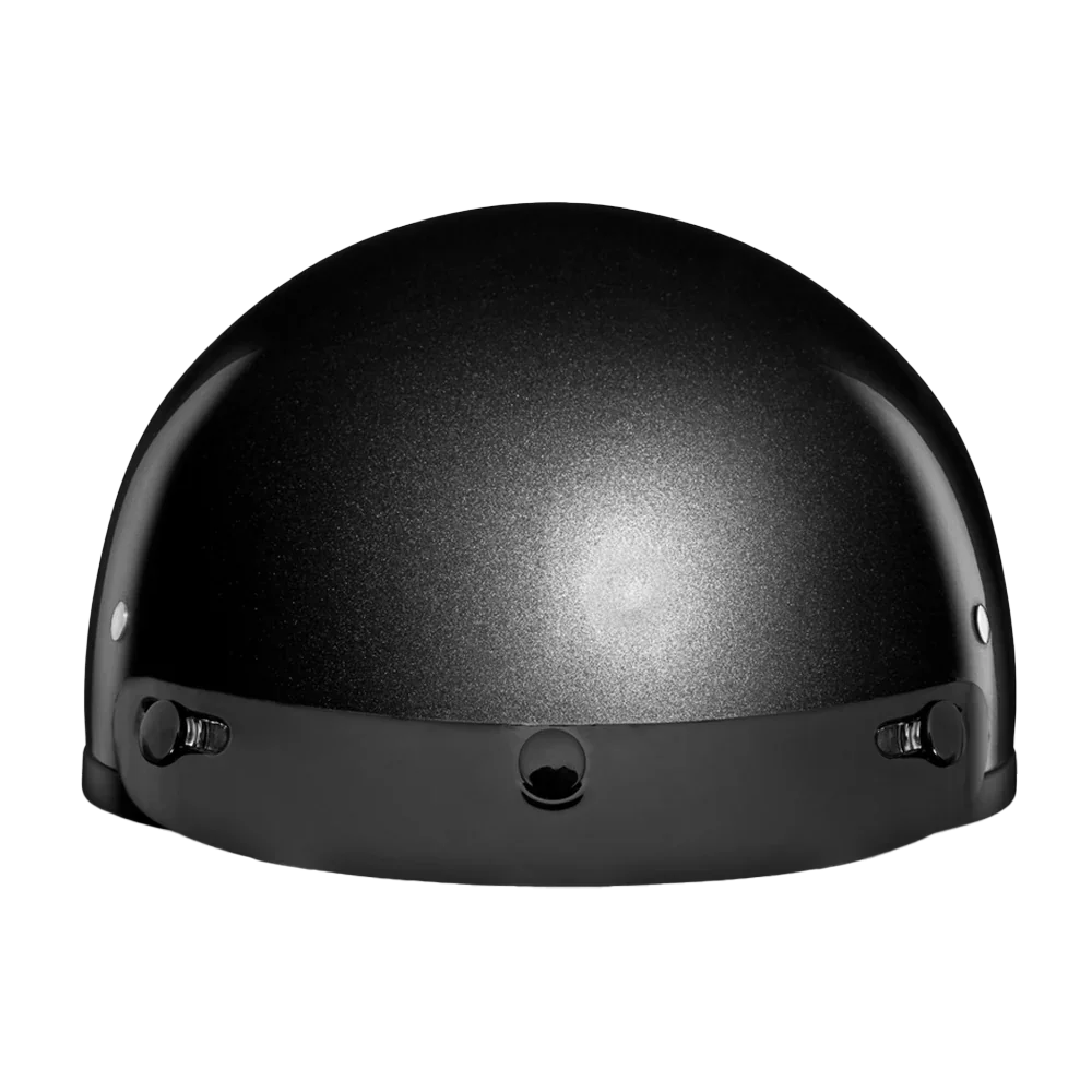 Daytona Skull Cap Half Shell Helmet – Gun Metal Grey