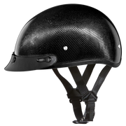 Daytona Helmets D.O.T. Daytona Skull Cap- Grey Carbon Fiber