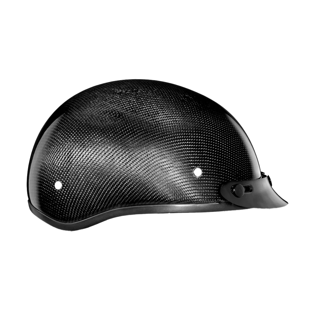 Daytona Helmets D.O.T. Daytona Skull Cap- Grey Carbon Fiber
