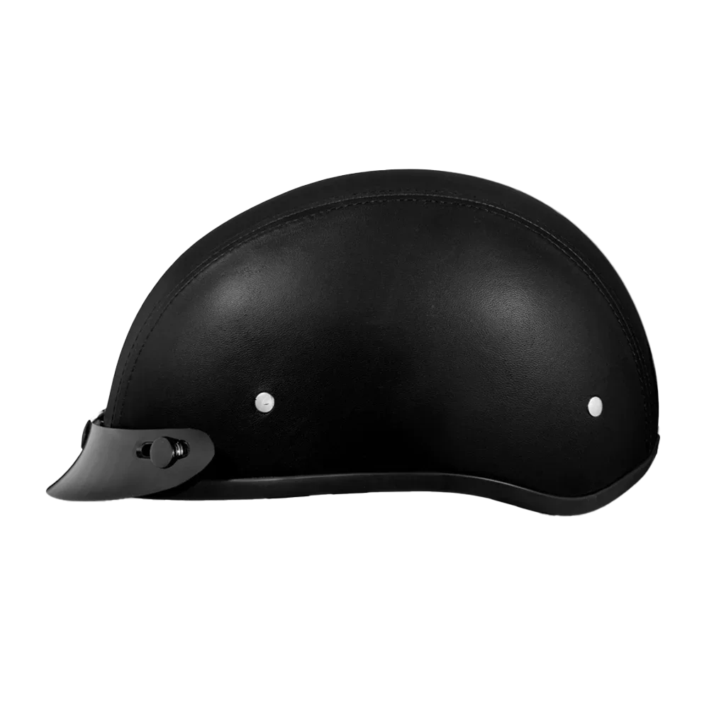 Daytona Helmets D.O.T. Daytona Skull Cap- Leather Covered