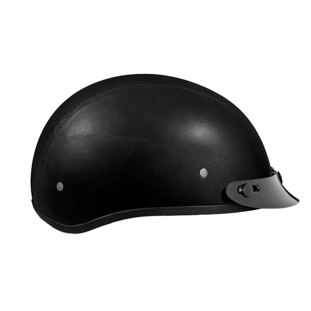 Daytona Helmets D.O.T. Daytona Skull Cap- Leather Covered