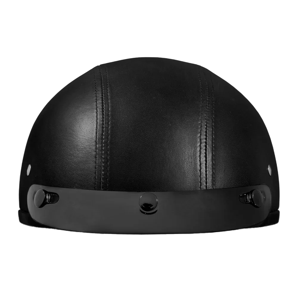 dot approved leather motorcycle helmet Hot Leathers HLD1048 'Live, Love Ride' Gloss Pink Appro The Daytona Skull Cap Helmet is a slim line half helmet made of leather Daytona Skull Cap Helmet with