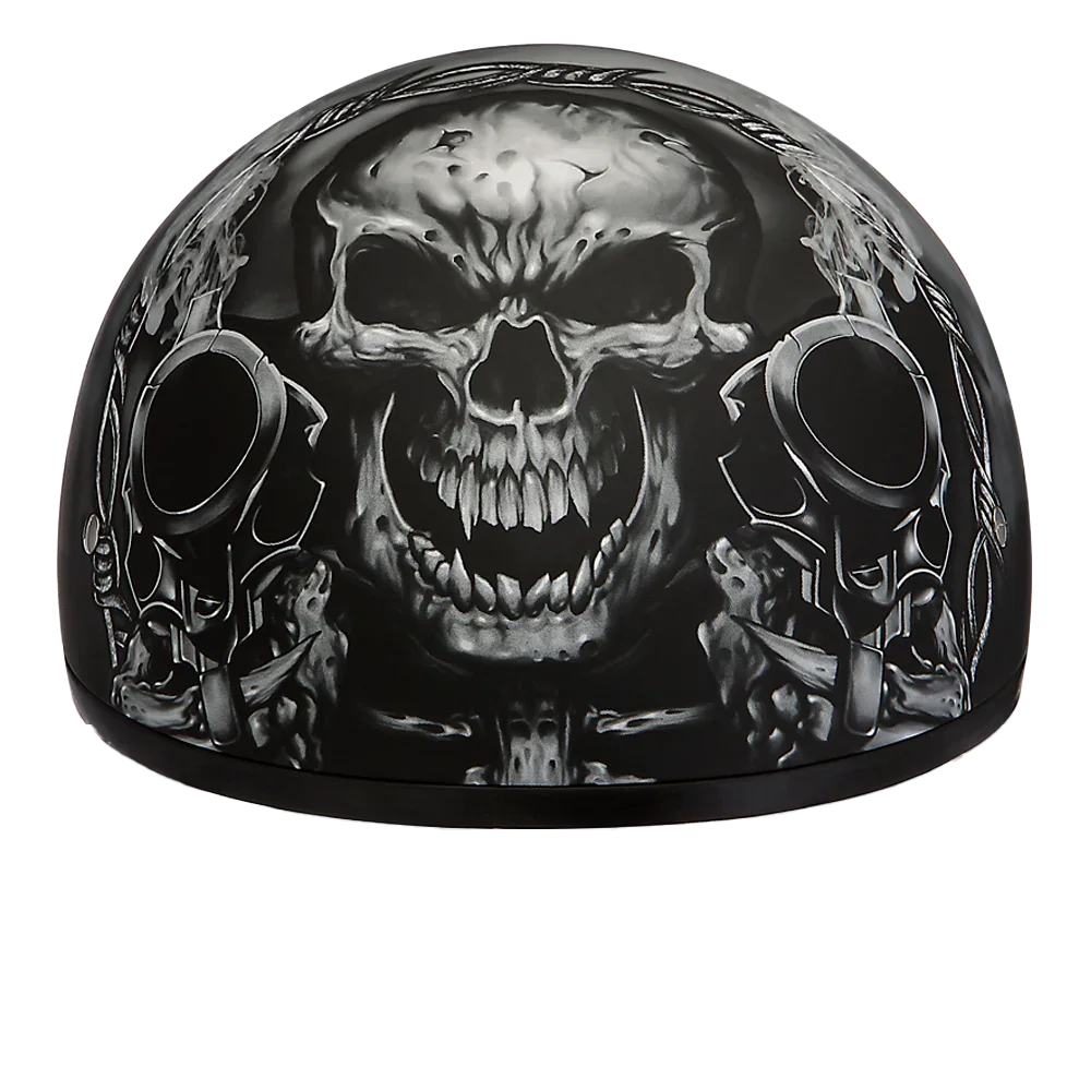 2nd skull motorcycle helmet 2 in 1 Full Face DOT Approved Daytona Helmets XX Daytona Skull Cap Guns Half