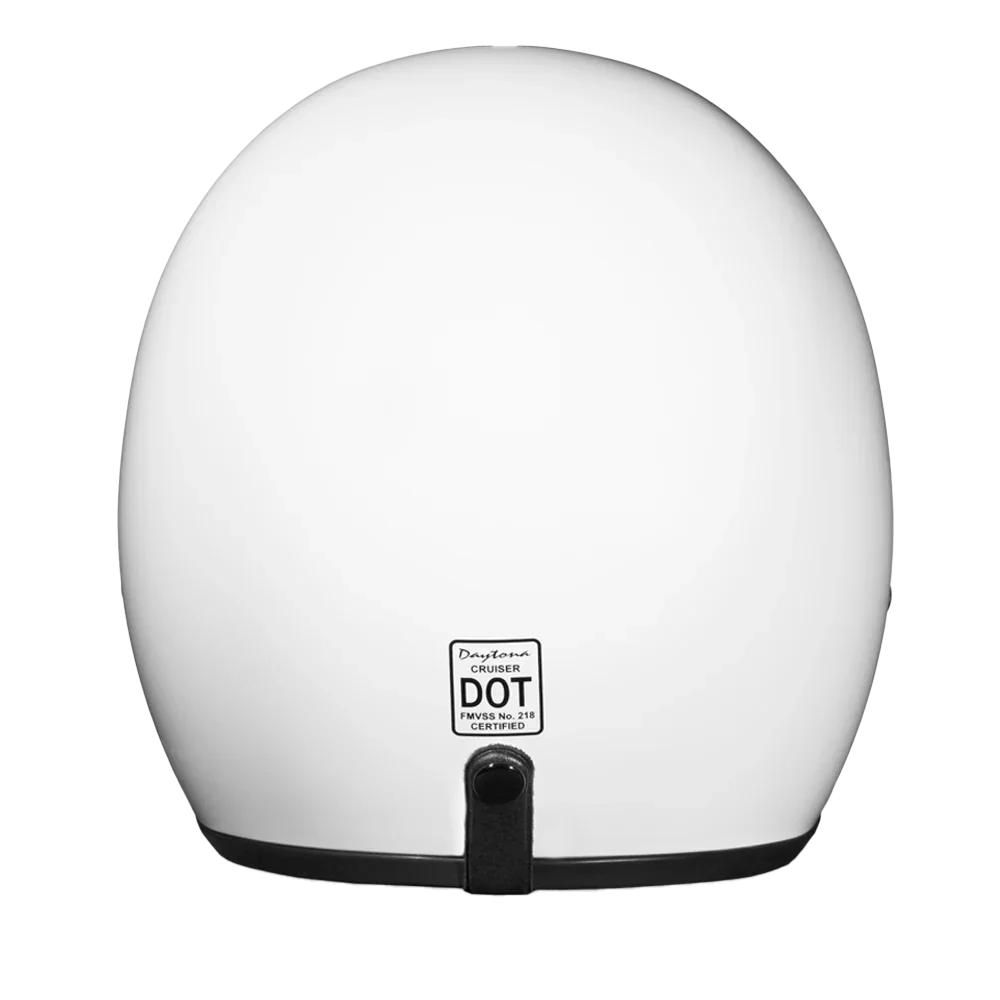 Daytona Helmets D.O.T. Daytona Cruiser- Hi-Gloss White