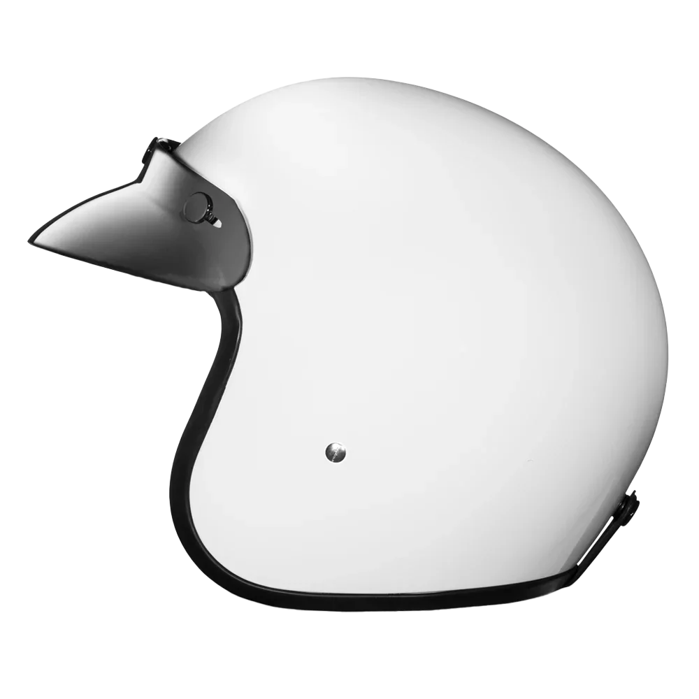 Daytona Helmets D.O.T. Daytona Cruiser- Hi-Gloss White