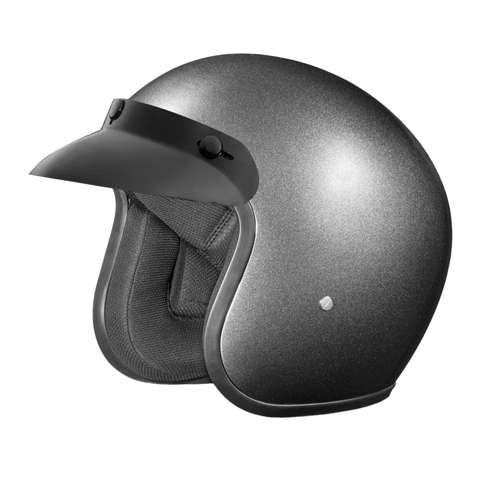 Daytona Helmets D.O.T. Daytona Cruiser- Gun Metal Grey Metallic