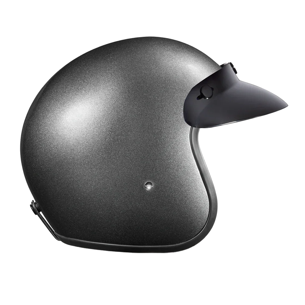 Daytona Helmets D.O.T. Daytona Cruiser- Gun Metal Grey Metallic