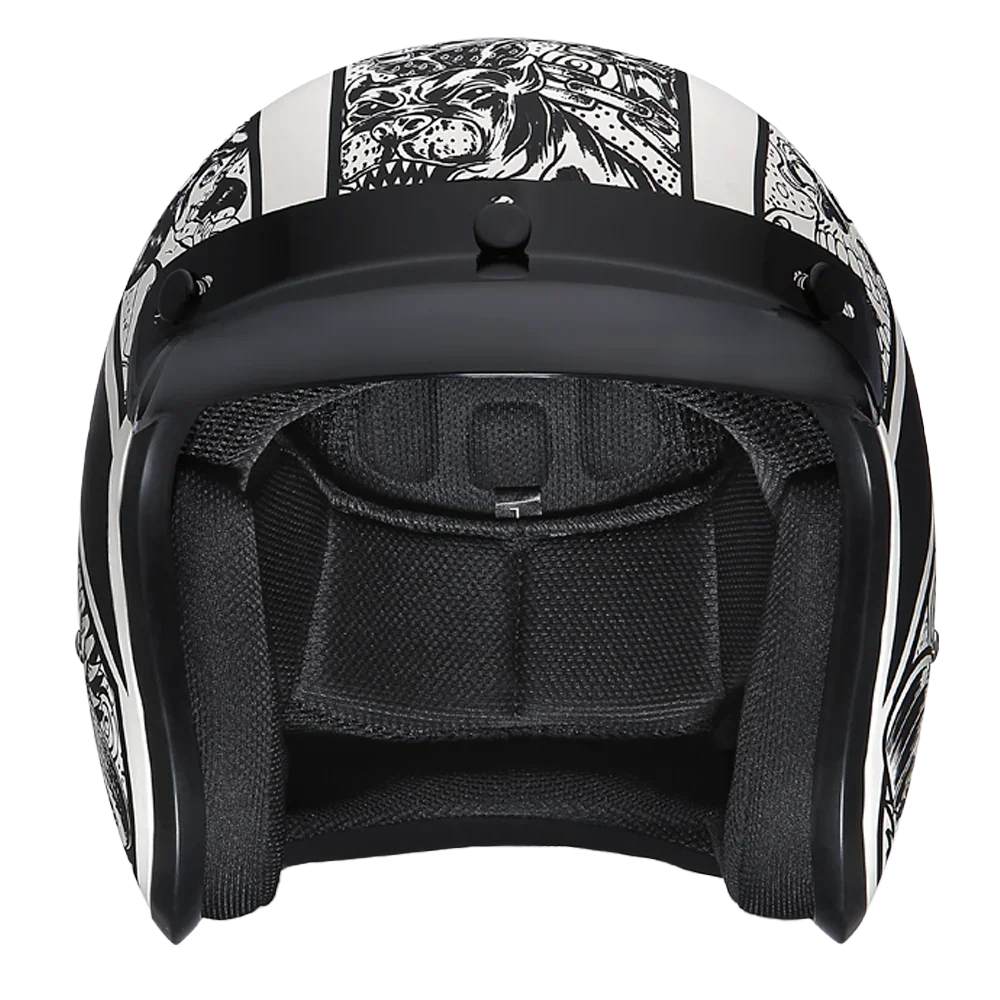 Daytona Cruiser Open Face Helmet – Graffiti