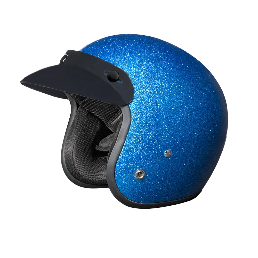 Daytona Helmets D.O.T. Daytona Cruiser- Blue Metal Flake