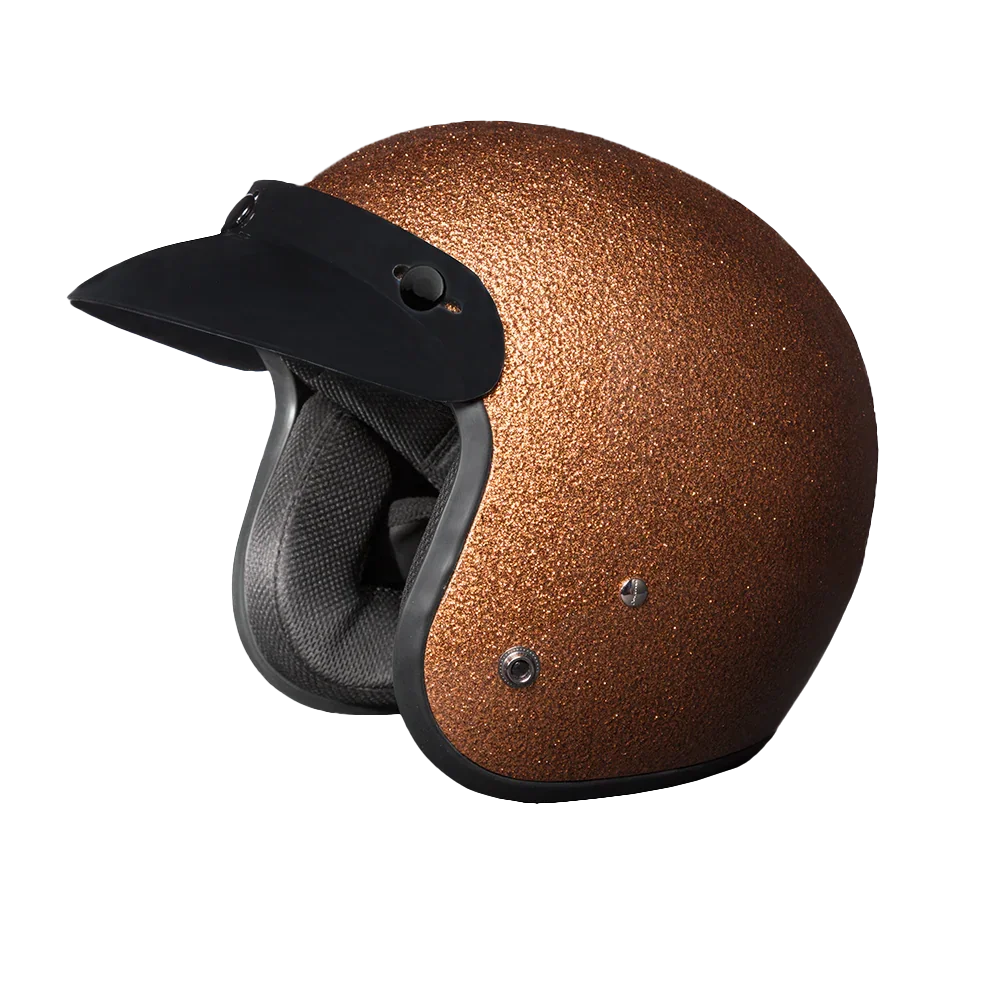 Daytona Helmets D.O.T. Daytona Cruiser- Root Beer Metal Flake