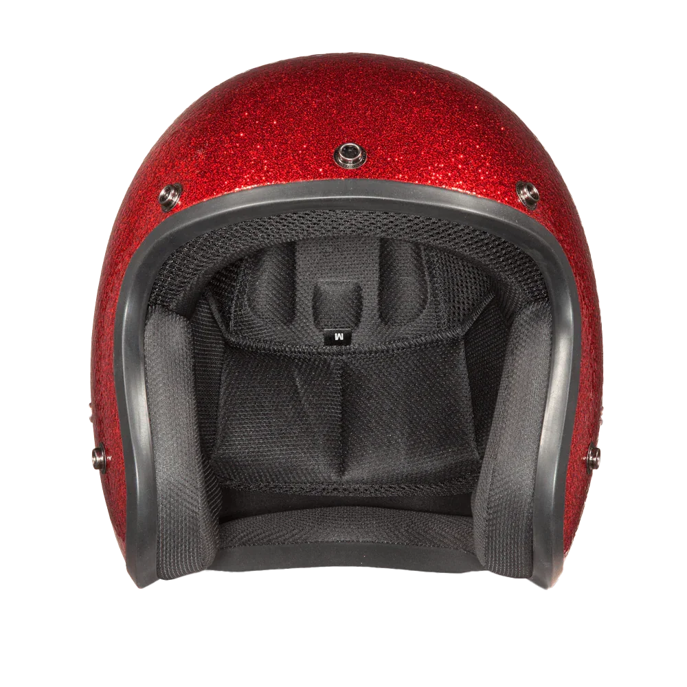 Daytona Helmets D.O.T. Daytona Cruiser- Red Metal Flake