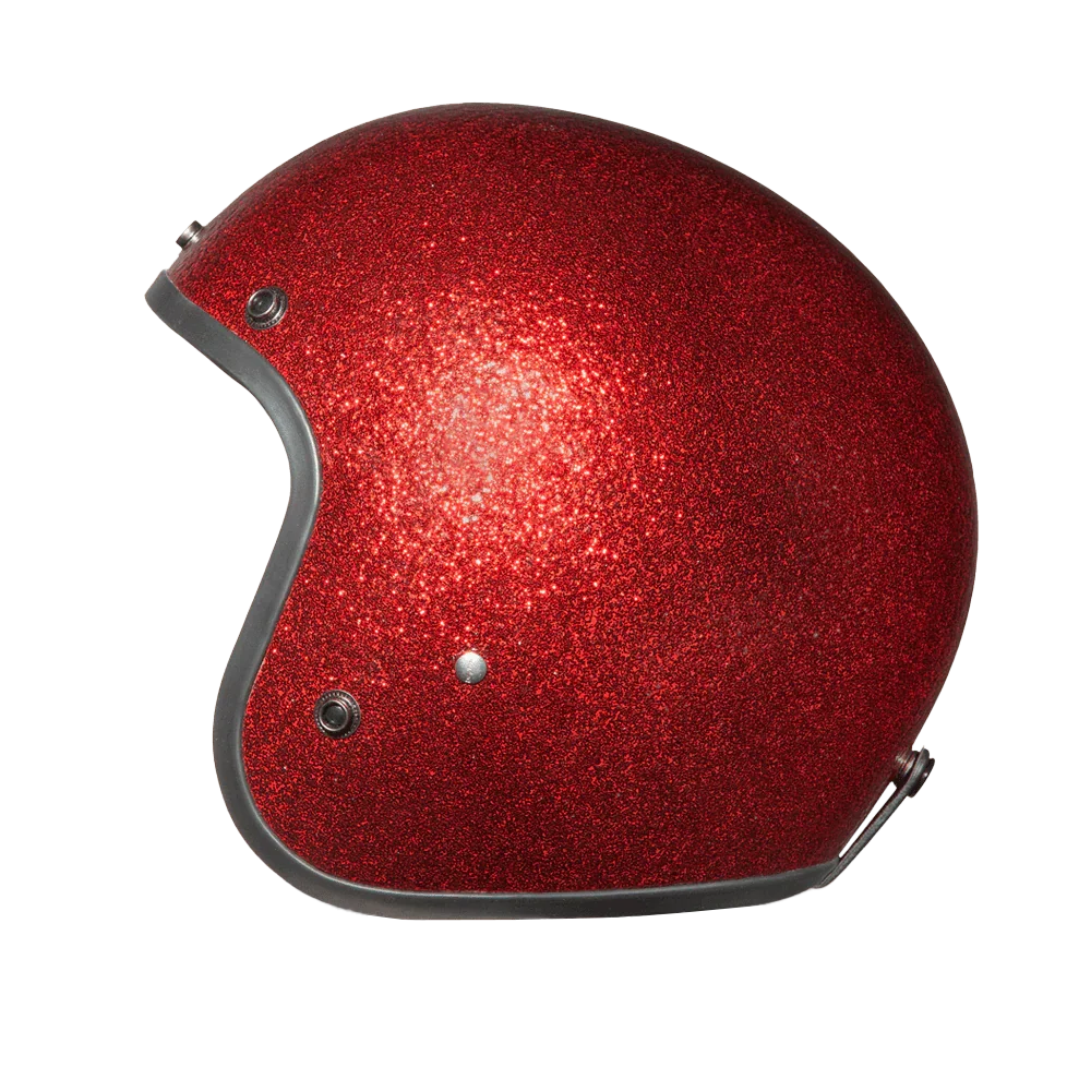 Daytona Helmets D.O.T. Daytona Cruiser- Red Metal Flake