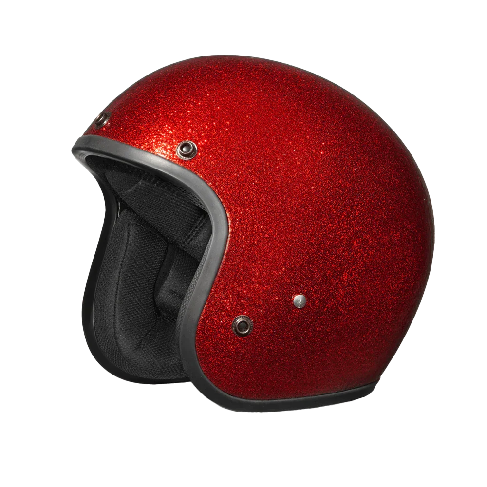Daytona Helmets D.O.T. Daytona Cruiser- Red Metal Flake