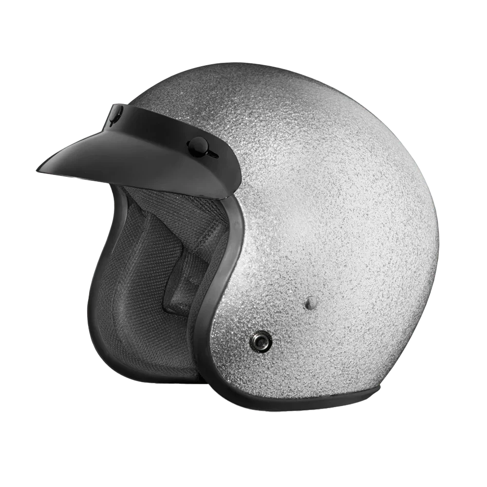 Daytona Helmets D.O.T. Daytona Cruiser- Silver Metal Flake
