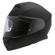 Daytona Helmets Daytona Detour Full Face Motorcycle Helmet - DOT Certified, Dual Visor, Street Bike Helmet, Men/Women/Youth - Dull Black