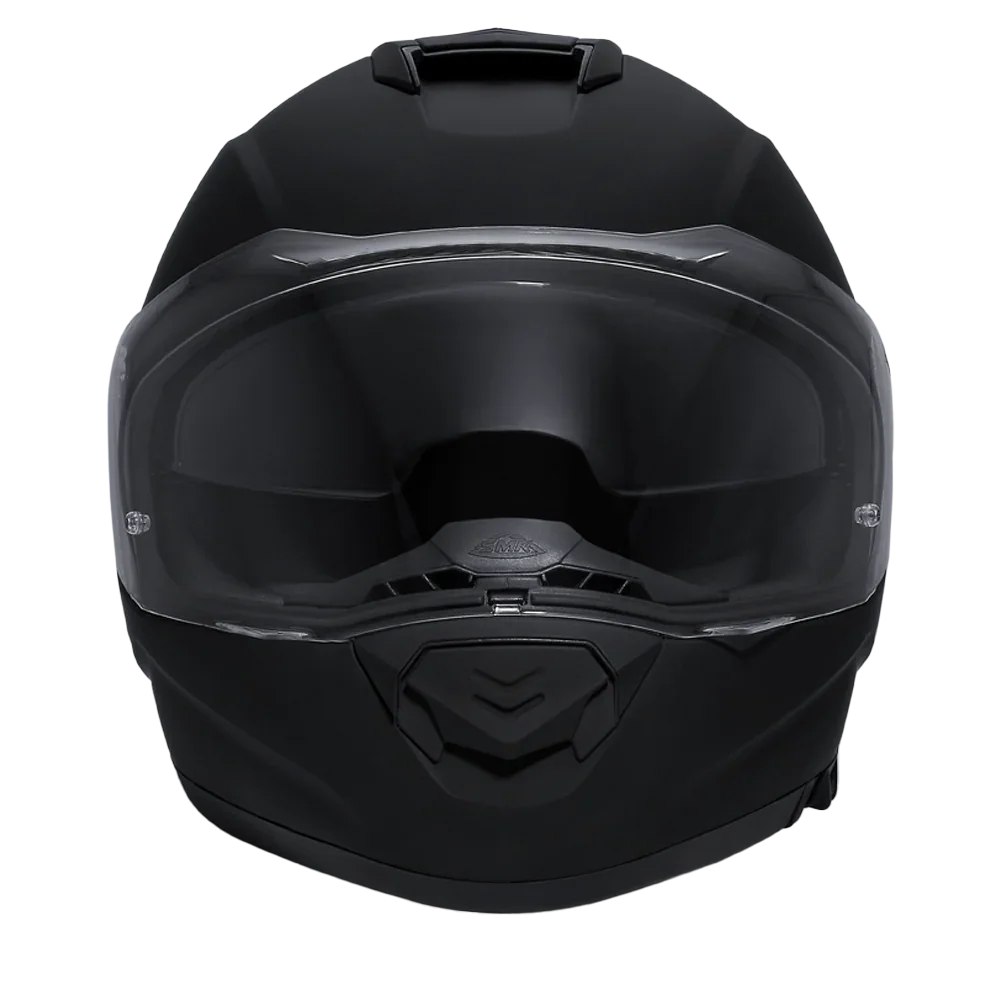 Daytona Helmets Daytona Detour Full Face Motorcycle Helmet - DOT Certified, Dual Visor, Street Bike Helmet, Men/Women/Youth - Dull Black