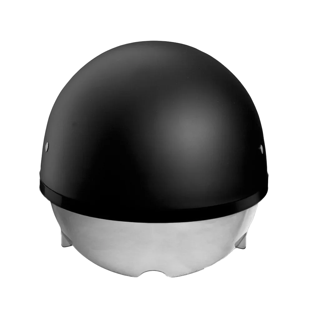 Daytona Helmets D.O.T. Daytona Skull Cap W/ Inner Shield- Dull Black