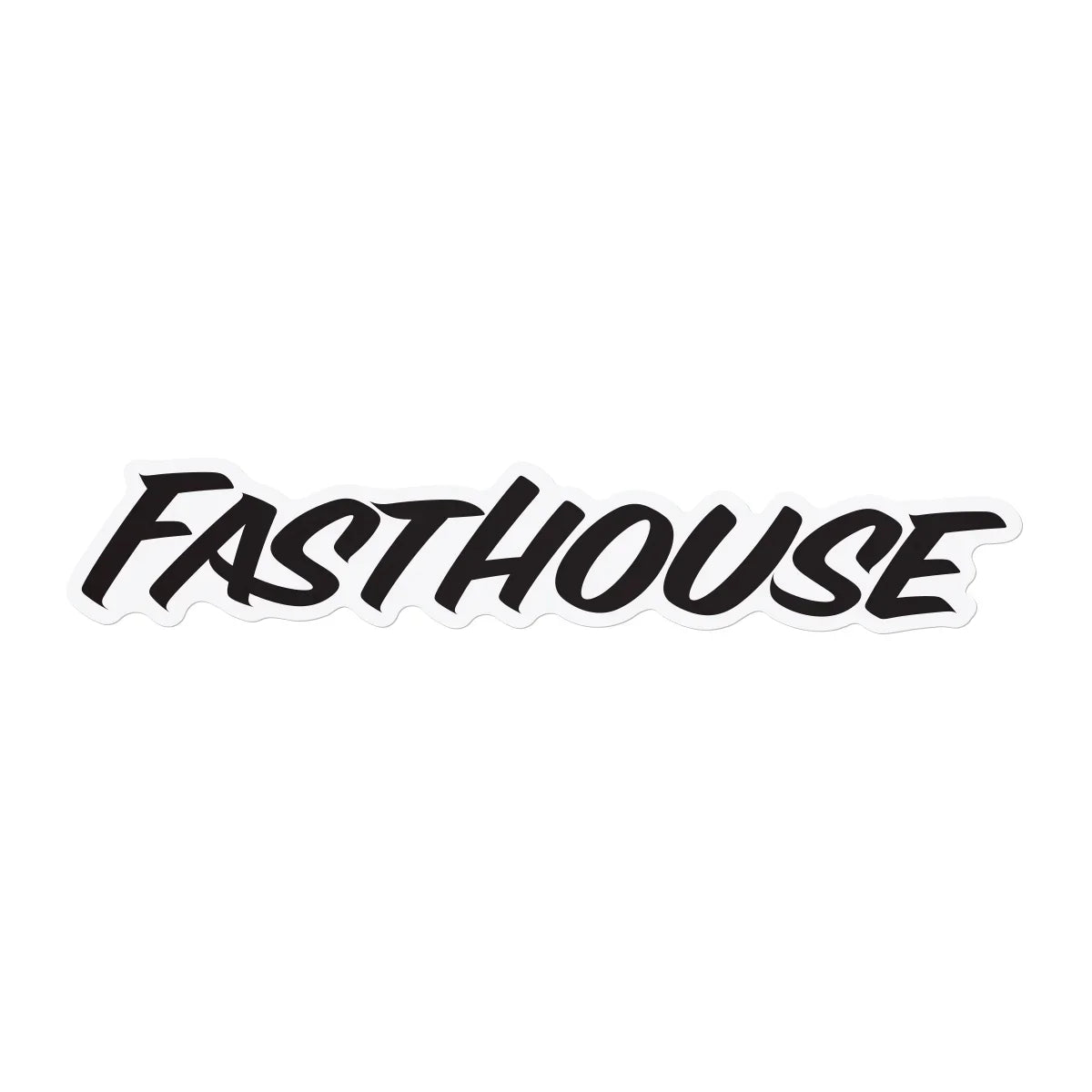 Fasthouse Black Logo Sticker 6"