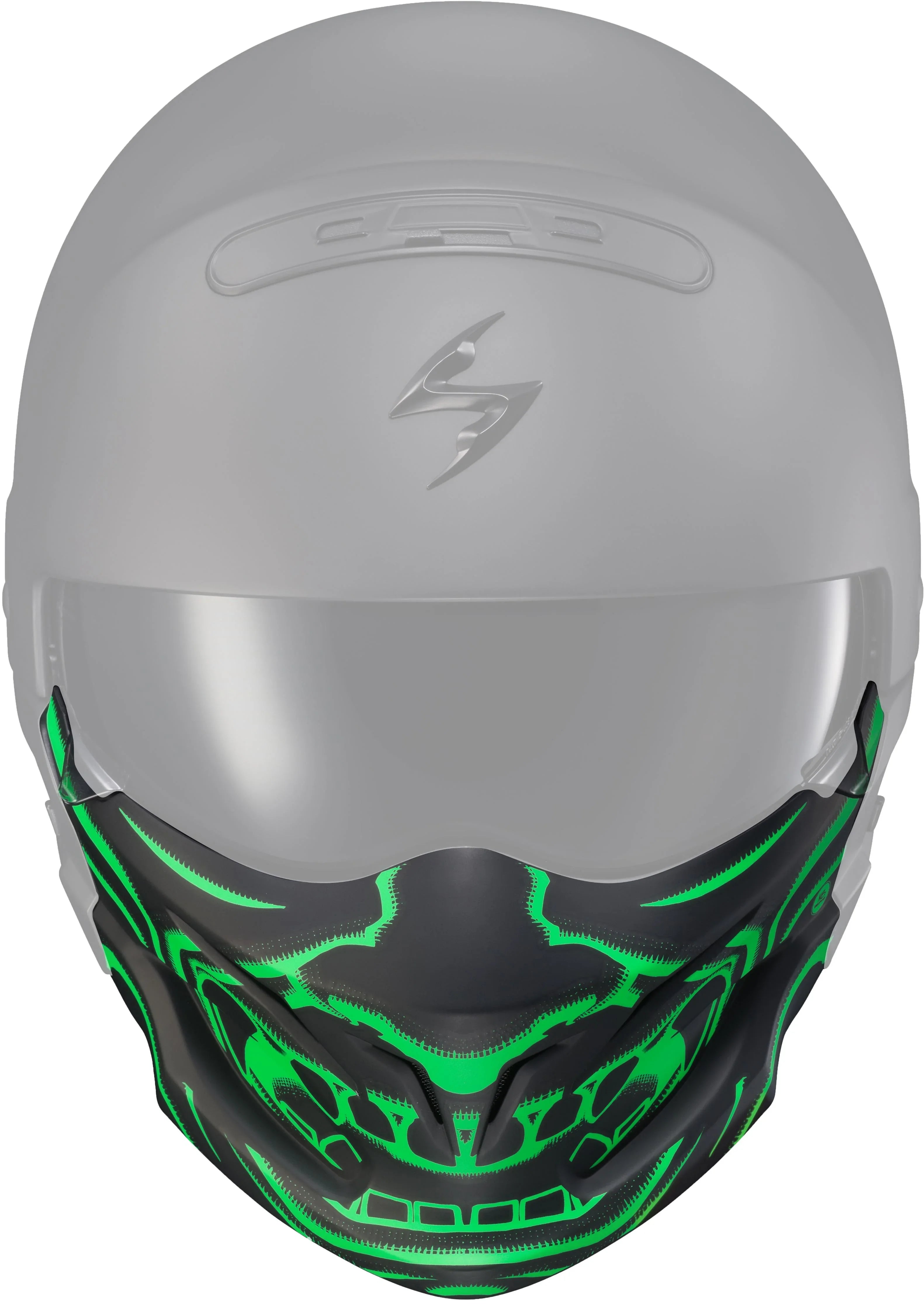 SCORPION EXO Covert Helmet Face Mask Samurai Glow In The Dark