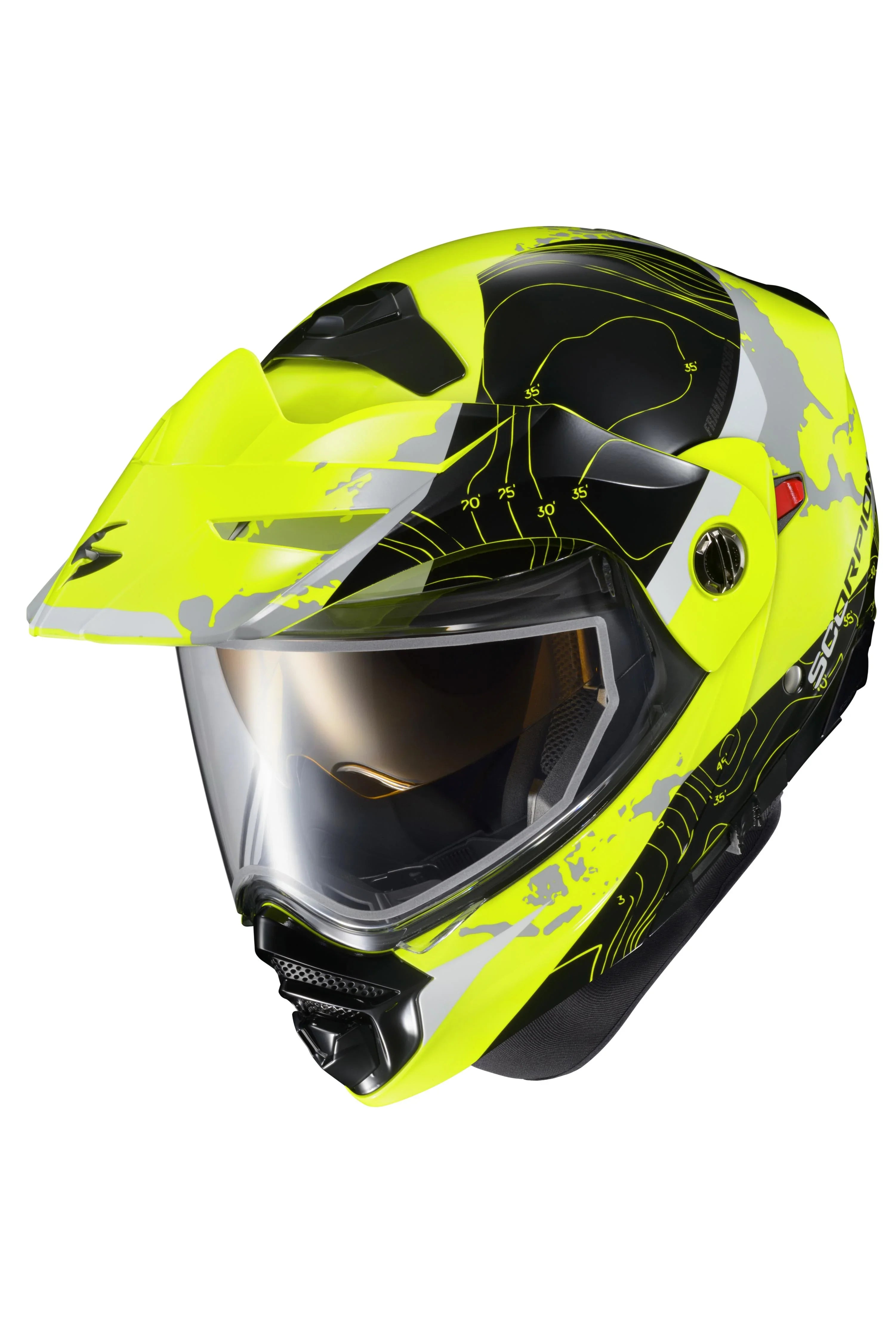 SCORPION EXO EXO-AT960 Cold Weather Helmet Topographic (Dual Pane)