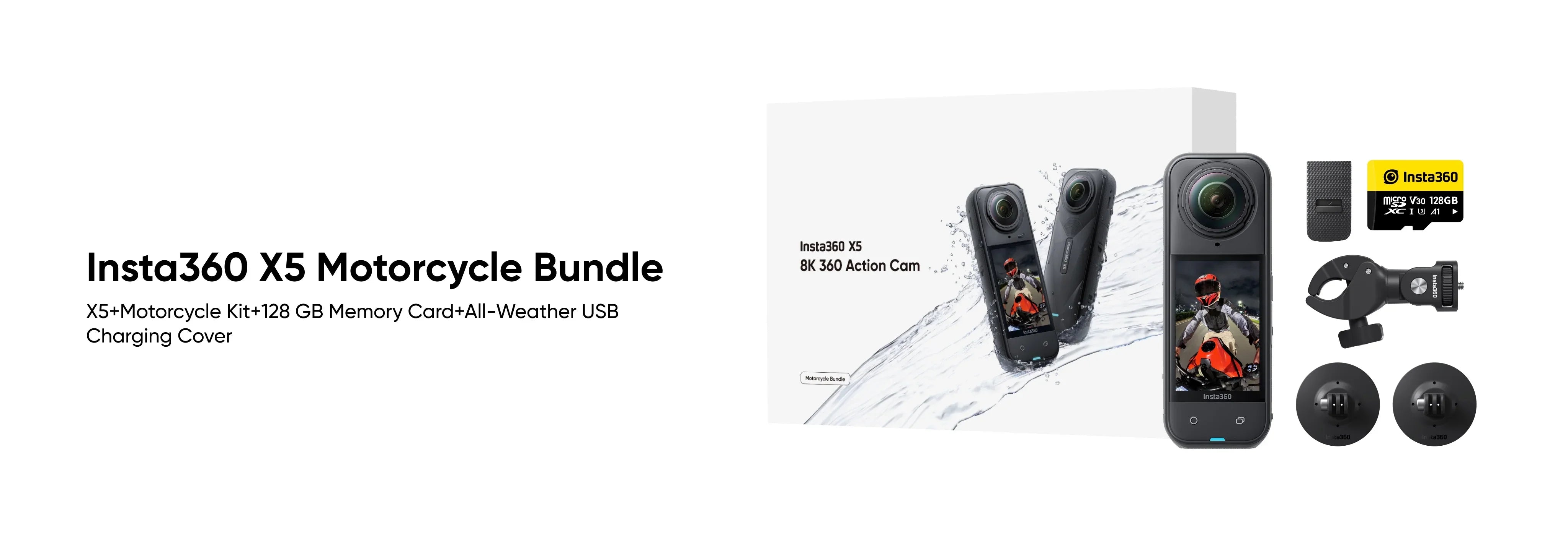 Insta360 X5 Motorcycle Bundle