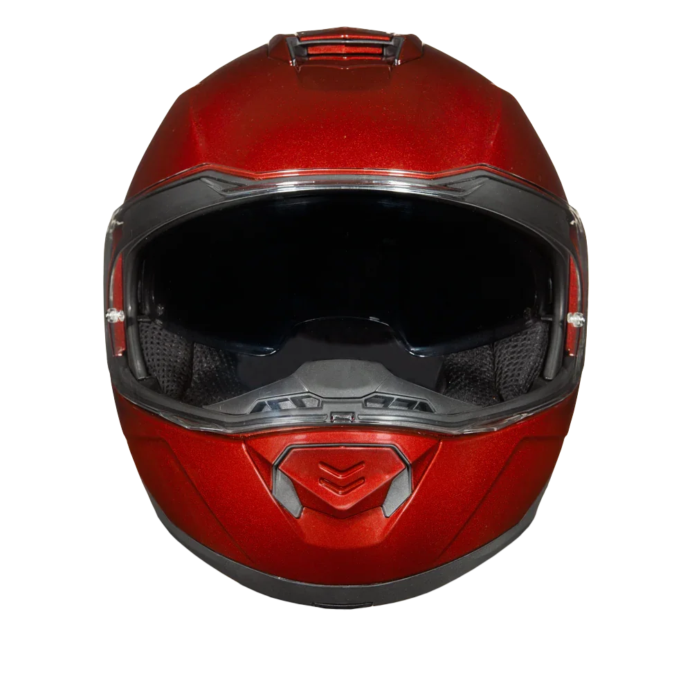 Daytona Helmets Daytona Glide Modular Motorcycle Helmet - DOT Approved, Bluetooth Ready, Dual Visor, Men/Women/Youth - Black Cherry