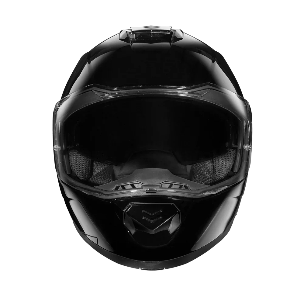 Daytona Helmets Daytona Glide Modular Motorcycle Helmet - DOT Approved, Bluetooth Ready, Dual Visor, Men/Women/Youth - Hi-Gloss Black