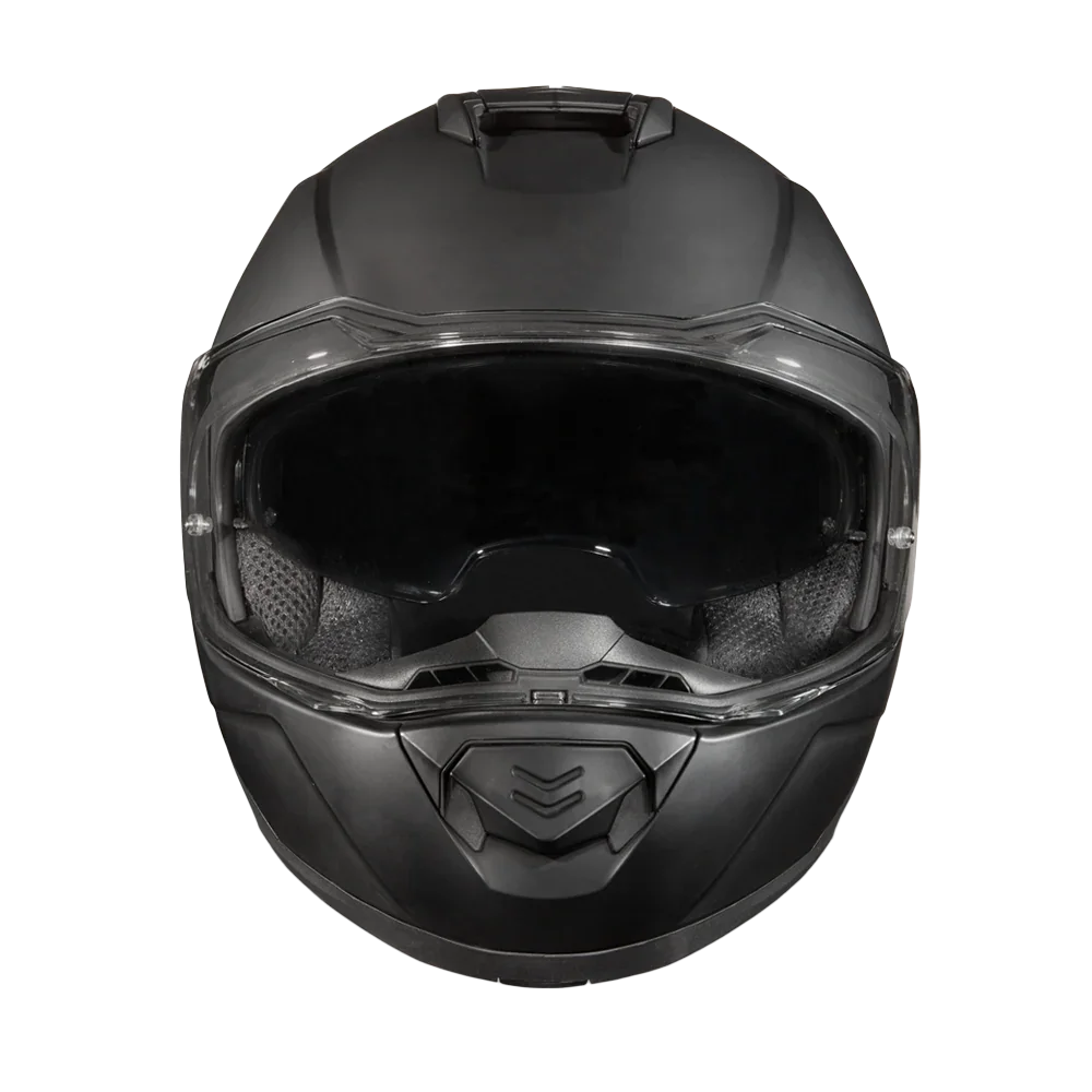 Daytona Helmets Daytona Glide Modular Motorcycle Helmet - DOT Approved, Bluetooth Ready, Dual Visor, Men/Women/Youth - Dull Black
