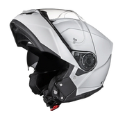 Daytona Helmets Daytona Glide Modular Motorcycle Helmet - DOT Approved, Bluetooth Ready, Dual Visor, Men/Women/Youth - Hi-Gloss White